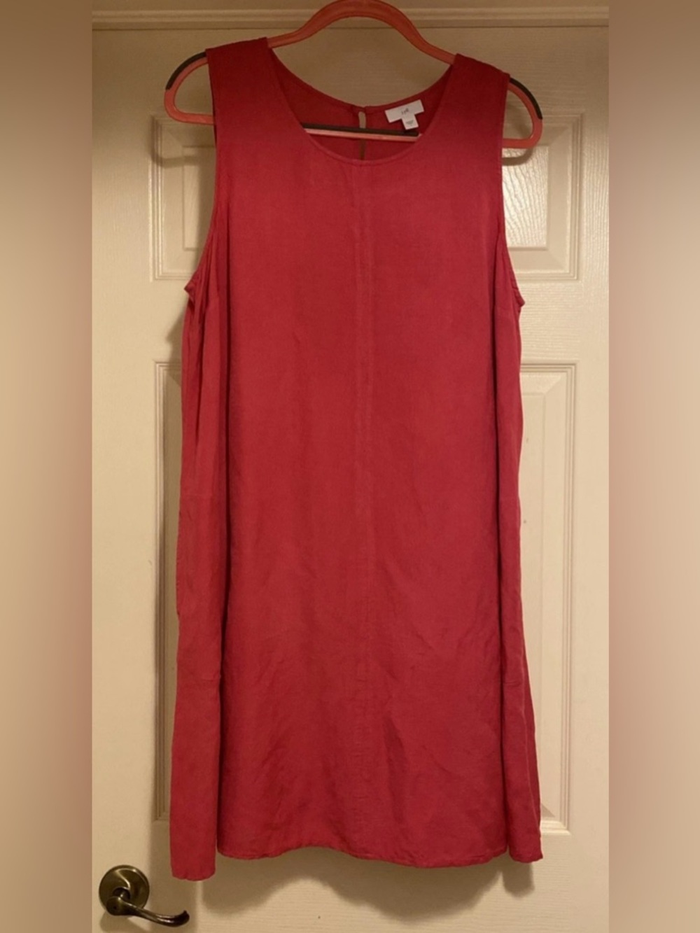 J.Jill Linen Blend Pink Sleeveless Shift Basic Dress